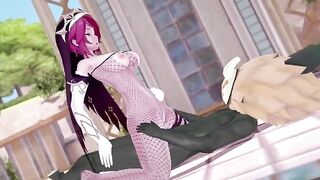 Rosaria gets her pussy filled with Hillachurl's cock
