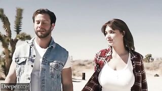 Seth fucked Gabbie on a car hood while her BF was away