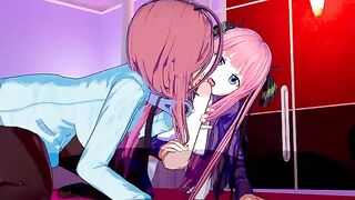The Quintessential Quintuplets POV Threesome Sex with Miku and Nino in 3D