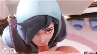 Overwatch Tracer 2021 compilation with sound - RedScarlet28