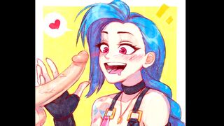 Hentai compilation with the wild and unpredictable Jinx from League of Legends