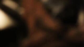 The girl in a threesome takes a huge cock in her pussy