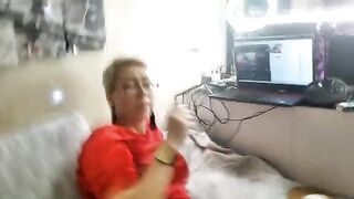 Sexual love in adulthood! MILF on camera with intense close-up action!