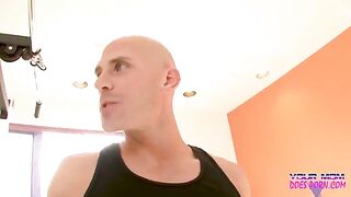 Blonde MILF Shayla Laveaux gets her pussy pounded by a personal trainer in HD