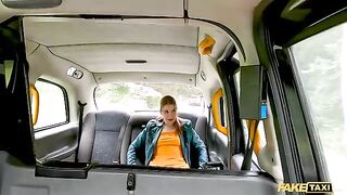 The fake taxi driver screwed the redhead Kira Love hard