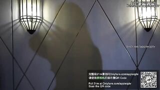 High heels Stockings 19 Dark Black Apple, a sexy lingerie video