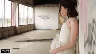 Stranger pushed bride into his dick in the abandoned building