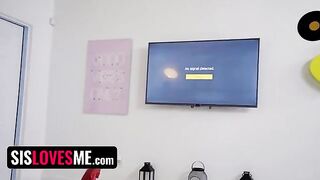 Stepbrother consoles his girlfriend Harlow West after a breakup in this steamy full movie