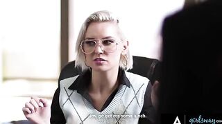 Two employees are being punished by their dominant and vengeful boss Kenzie Taylor