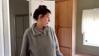 A couple tries to negotiate with the pregnant landlord for a better deal