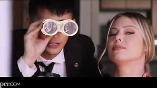 Avery from Deeper watches as her cheating neighbor gets intimate with a stunning woman