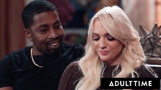 Kenna James gets her tight pussy railed in a hardcore threesome