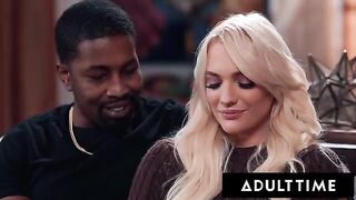 Kenna James gets her tight pussy railed in a hardcore threesome