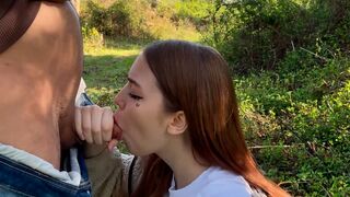 My stepsister is a cock sucker. She does it everywhere!