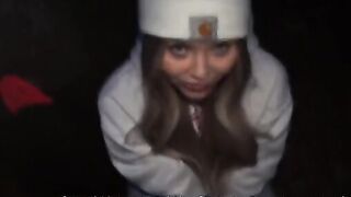 A slutty girl gets fucked by many guys to join a skater crew