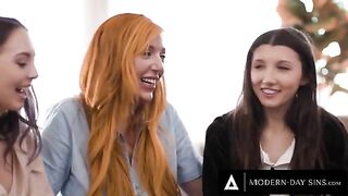 Lauren Phillips helps virgin lesbians in a steamy threesome