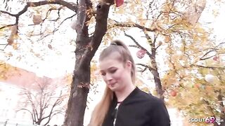 Pickup for casting with German scout and raw, rough sex