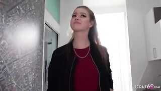 Pickup for casting with German scout and raw, rough sex