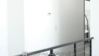 Skinny blonde Blake Blossom gets oiled and fucked hard