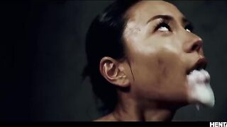 Asian busty babes get fucked by horny aliens in a wild scene