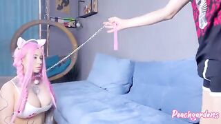 I fed my stepsister kitty teen from a bowl and fucked her