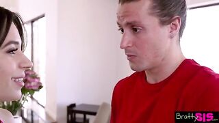 Stepsister Aria Valencia confesses to having impulse control issues during a playful conversation