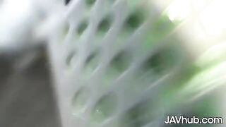 Two cute Japanese girls Reika and Mio getting fucked by many guys
