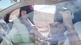 Guy makes cumslut fuck with stranger and cum on her pussy in public
