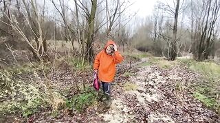 My husband’s big cock pounded my ass by the river