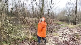 My husband’s big cock pounded my ass by the river