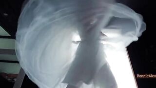 A hot bride got fucked accidentally in her wedding dress, what a sin!