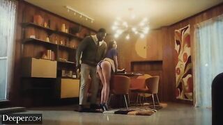 The college student Kylie has sex with her nice tutor