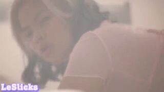 Hot Asian teen gets her pussy filled with cum and makes a mess from it