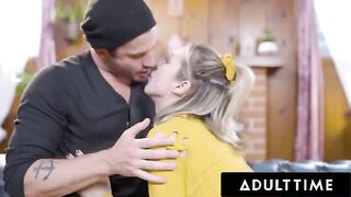 Aiden Ashley gets fucked hard on the couch by Nathan Bronson in HD