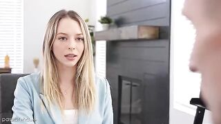 Skinny Lily Larimar gets fucked hard to secure a job opportunity