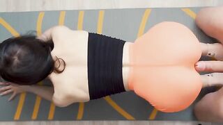 Petite brunette Lana Anal gets her oiled booty smashed hard