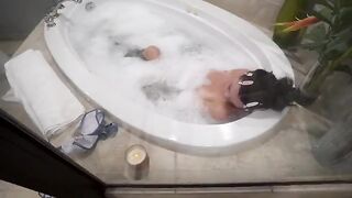 Girl shares bathroom with stepbrother, but he must keep his pants on in this steamy scenario