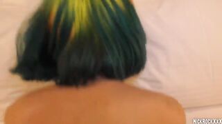 Rainbow teen celebrates her 18th birthday with a wild bang
