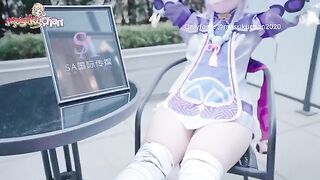 Qiqi gets her pussy filled with cum after a massage