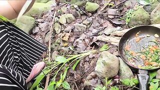 A viral video of a Pinay cooking wild ferns and engaging in outdoor intimacy