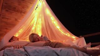 Romantic sex with a couple who love each other very much