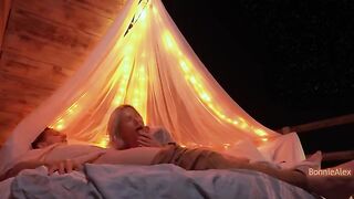 Romantic sex with a couple who love each other very much