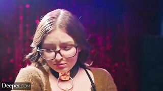 Leana is leashed and fucked hard by dominant Maximo in a DEEPER scene