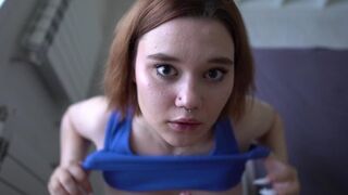 The slut with a hole in her head gets a messy blowjob, inspired by Kate Koss’ daring performances