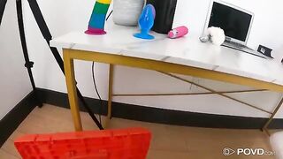 Keira Heart, the hot camgirl, spreads legs for big dick in POV