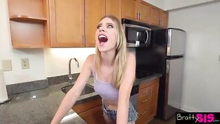 Anya Olsen tells Stepbro to shut up and cum for her