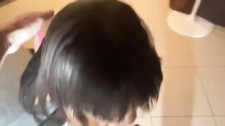 The petite girl with small boobs is fucking with an Italian guy