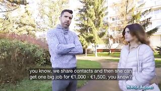 Public Agent: Tight Spanish babe gets fucked behind her husband’s back