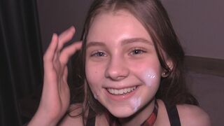 College girl is used as a cum dumpster, experiencing intense passion