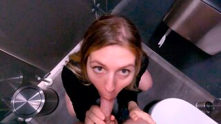 Unlucky shoplifter got fucked in the mall toilet by a hot MILF